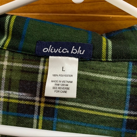 Green Plaid Shirt - Picture 2 of 2